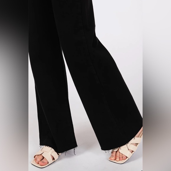 Letters to Juliet by Evergreen Clothing Paola A-Line Scissor Cut Jean - Black - Picture 4 of 13